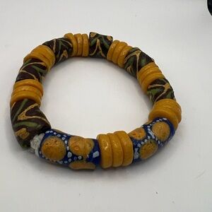 African Bead stretch Bracelet